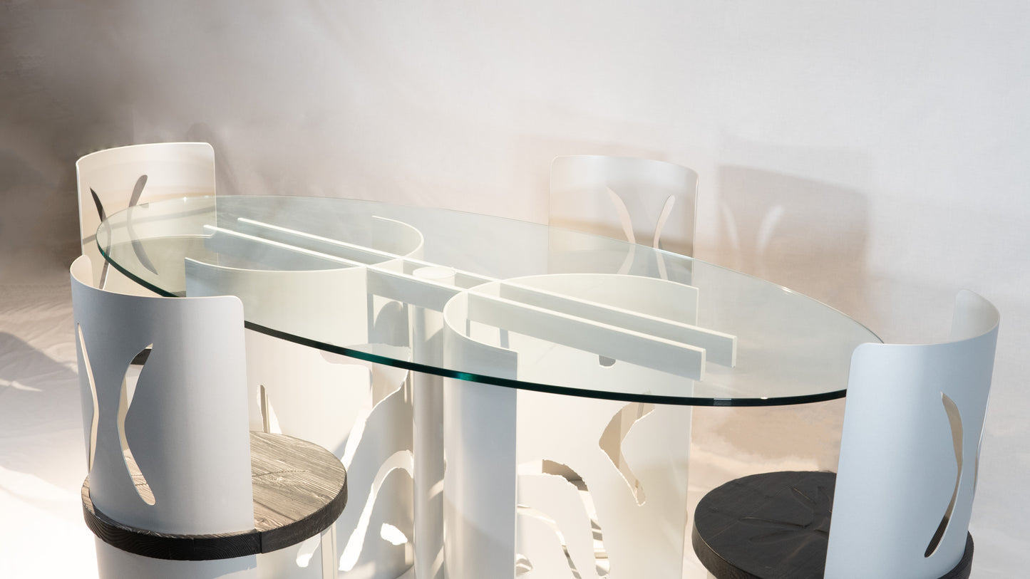 "Prostatis" + 4 "Amnos" Chairs – Full Set