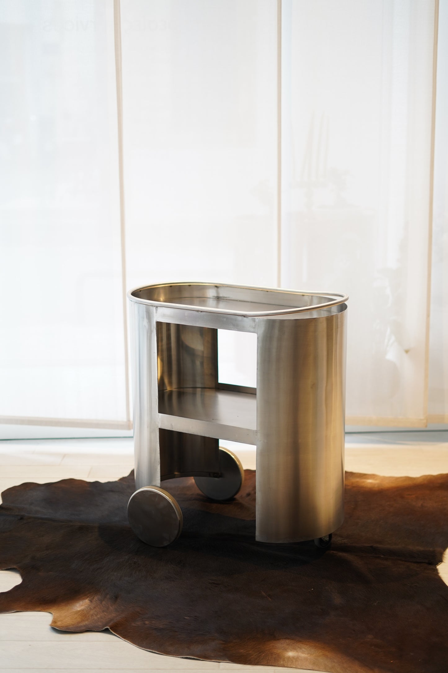 "#6" - Stainless Steel Bar Cart