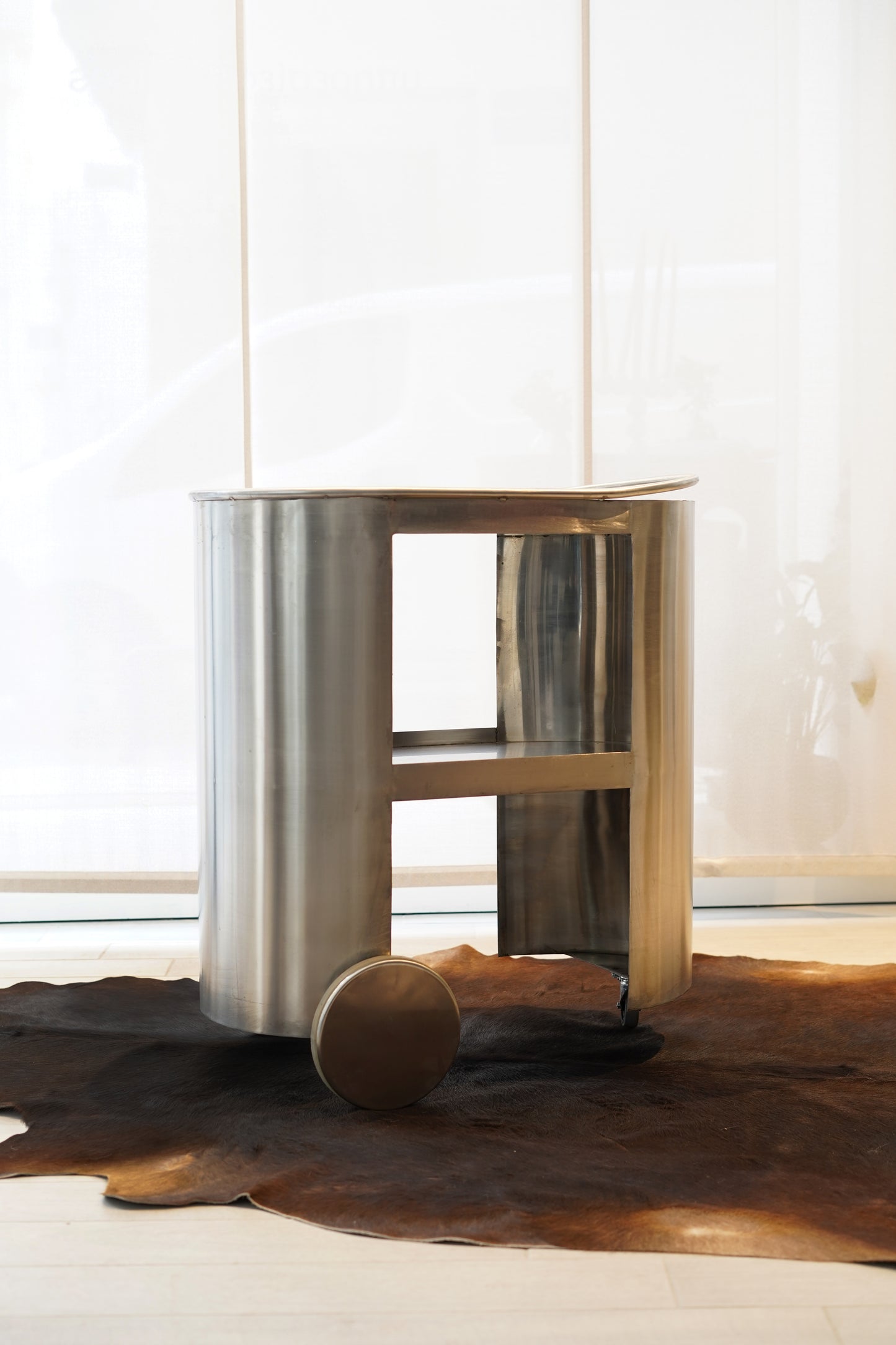 "#6" - Stainless Steel Bar Cart